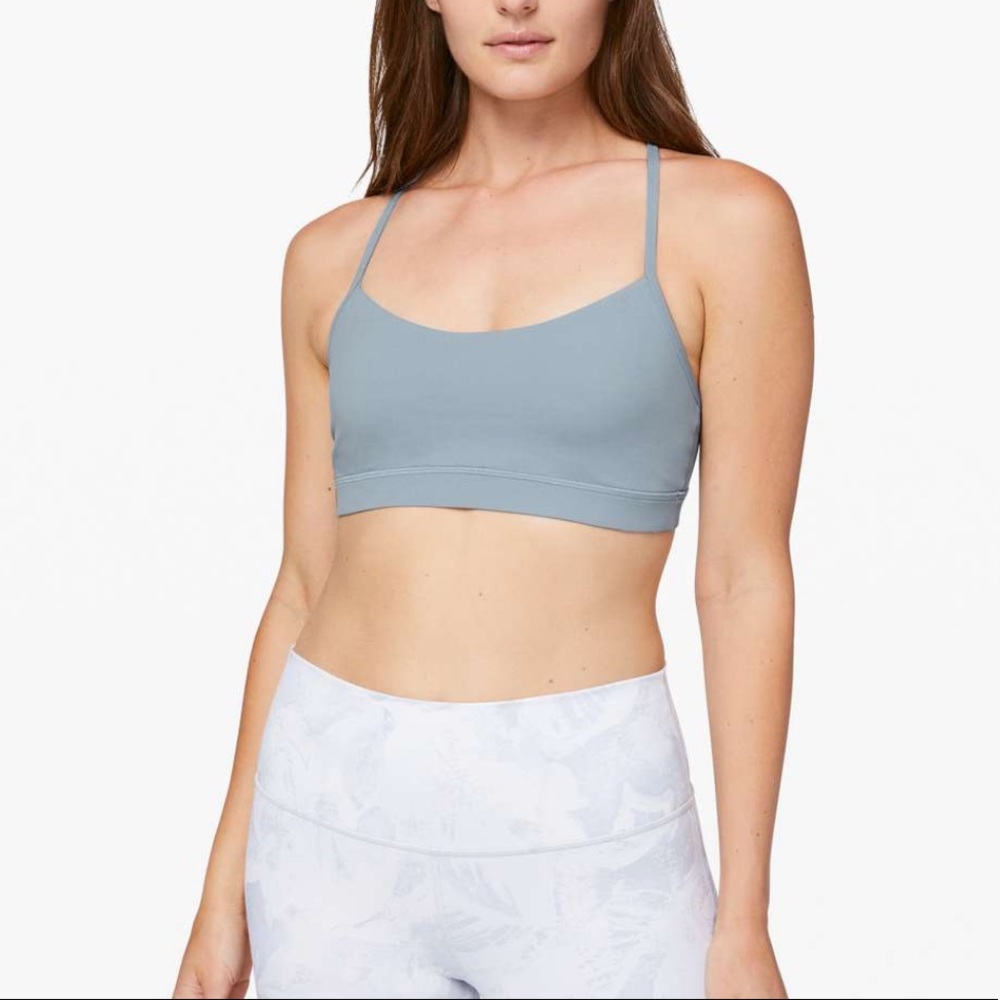 Lululemon Flow Y Bra 6 Chambray Sports Bra